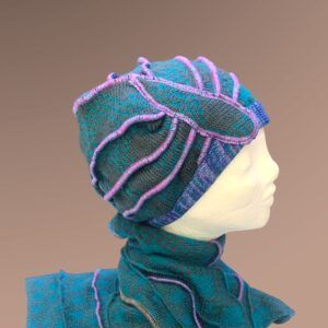 Amber Petrolejčica2 Pletena ženska kapa , Št. S-M