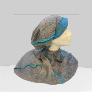 Amber Sivka2 Pletena ženska kapa , Št. L